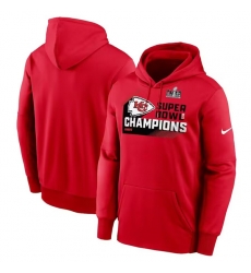Men Kansas City Chiefs Red Super Bowl LVIII Champions Statement Therma Performance Pullover Hoodie Men Kansas City Chiefs Red Super Bowl LVIII Champions Statement Therma Performance Pullover Hoodie