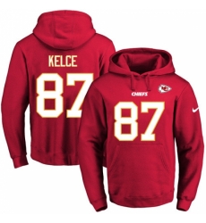 NFL Mens Nike Kansas City Chiefs 87 Travis Kelce Red Name Number Pullover Hoodie NFL Mens Nike Kansas City Chiefs 87 Travis Kelce Red Name Number Pullover Hoodie