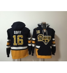 Men Nike Los Angeles Rams Jared Goff 16 NFL Winter Thick Hoodie Men Nike Los Angeles Rams Jared Goff 16 NFL Winter Thick Hoodie