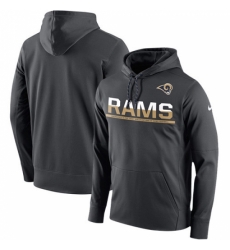 NFL Mens Los Angeles Rams Nike Sideline Circuit Anthracite Pullover Hoodie NFL Mens Los Angeles Rams Nike Sideline Circuit Anthracite Pullover Hoodie