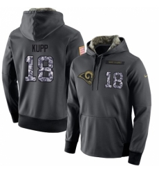 NFL Mens Nike Los Angeles Rams 18 Cooper Kupp Stitched Black Anthracite Salute to Service Player Performance Hoodie NFL Mens Nike Los Angeles Rams 18 Cooper Kupp Stitched Black Anthracite Salute to Service Player Performance Hoodie