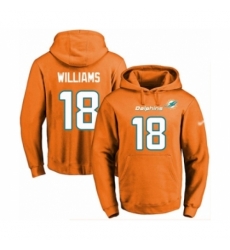 Football Mens Miami Dolphins 18 Preston Williams Orange Name Number Pullover Hoodie Football Mens Miami Dolphins 18 Preston Williams Orange Name Number Pullover Hoodie