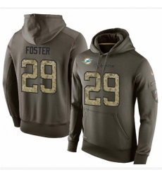NFL Nike Miami Dolphins 29 Arian Foster Green Salute To Service Mens Pullover Hoodie NFL Nike Miami Dolphins 29 Arian Foster Green Salute To Service Mens Pullover Hoodie