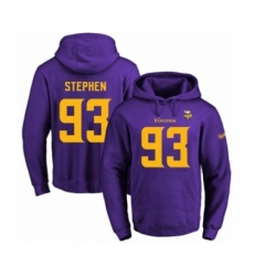 Football Mens Minnesota Vikings 93 Shamar Stephen PurpleGold No Name Number Pullover Hoodie Football Mens Minnesota Vikings 93 Shamar Stephen PurpleGold No Name Number Pullover Hoodie