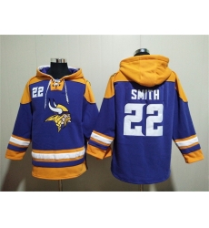 Men Minnesota Vikings 22 Harrison Smith Purple Yellow Ageless Must Have Lace Up Pullover Hoodie Men Minnesota Vikings 22 Harrison Smith Purple Yellow Ageless Must Have Lace Up Pullover Hoodie