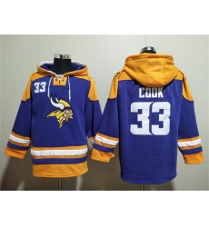Men Minnesota Vikings 33 Dalvin Cook Purple Yellow Ageless Must Have Lace Up Pullover Hoodie Men Minnesota Vikings 33 Dalvin Cook Purple Yellow Ageless Must Have Lace Up Pullover Hoodie