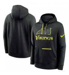 Men Minnesota Vikings Black Volt Pullover Hoodie Men Minnesota Vikings Black Volt Pullover Hoodie