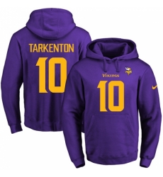 NFL Mens Nike Minnesota Vikings 10 Fran Tarkenton PurpleGold No Name Number Pullover Hoodie NFL Mens Nike Minnesota Vikings 10 Fran Tarkenton PurpleGold No Name Number Pullover Hoodie