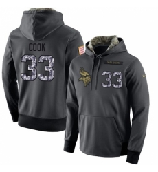 NFL Mens Nike Minnesota Vikings 33 Dalvin Cook Stitched Black Anthracite Salute to Service Player Performance Hoodie NFL Mens Nike Minnesota Vikings 33 Dalvin Cook Stitched Black Anthracite Salute to Service Player Performance Hoodie