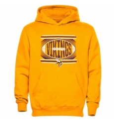 NFL Minnesota Vikings Meshed Fleece Hoodie Gold NFL Minnesota Vikings Meshed Fleece Hoodie Gold