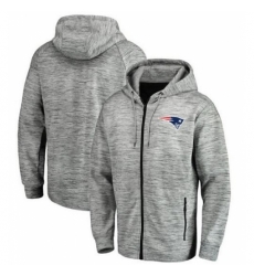 NFL New England Patriots Pro Line by Fanatics Branded Space Dye Performance Full Zip Hoodie Heathered Gray NFL New England Patriots Pro Line by Fanatics Branded Space Dye Performance Full Zip Hoodie Heathered Gray