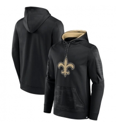 Men New Orleans Saints Black On The Ball Pullover Hoodie Men New Orleans Saints Black On The Ball Pullover Hoodie