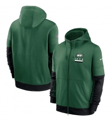 Men New York Jets New 2020 Nike Green Black Fan Gear Mascot Performance Full Zip Hoodie Men New York Jets New 2020 Nike Green Black Fan Gear Mascot Performance Full Zip Hoodie