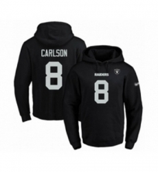 Football Mens Oakland Raiders 8 Daniel Carlson Black Name Number Pullover Hoodie Football Mens Oakland Raiders 8 Daniel Carlson Black Name Number Pullover Hoodie