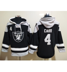 Los Angeles Raiders Sitched Pullover Hoodie #4 Derek Carr Los Angeles Raiders Sitched Pullover Hoodie #4 Derek Carr