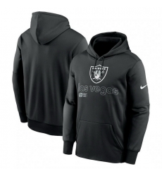 Men Nike Black Las Vegas Raiders Performance Pullover Hoodie Men Nike Black Las Vegas Raiders Performance Pullover Hoodie