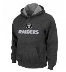 NFL Mens Nike Oakland Raiders Authentic Logo Pullover Hoodie Dark Grey NFL Mens Nike Oakland Raiders Authentic Logo Pullover Hoodie Dark Grey