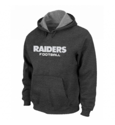 NFL Mens Nike Oakland Raiders Font Pullover Hoodie Dark Grey NFL Mens Nike Oakland Raiders Font Pullover Hoodie Dark Grey