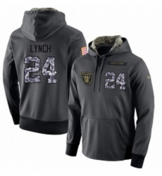 NFL Nike Oakland Raiders 24 Marshawn Lynch Stitched Black Anthracite Salute to Service Player Performance Hoodie NFL Nike Oakland Raiders 24 Marshawn Lynch Stitched Black Anthracite Salute to Service Player Performance Hoodie