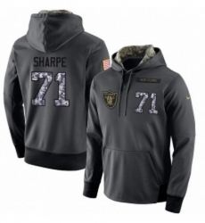 NFL Nike Oakland Raiders 71 David Sharpe Stitched Black Anthracite Salute to Service Player Performance Hoodie NFL Nike Oakland Raiders 71 David Sharpe Stitched Black Anthracite Salute to Service Player Performance Hoodie