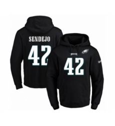 Football Mens Philadelphia Eagles 42 Andrew Sendejo Black Name Number Pullover Hoodie Football Mens Philadelphia Eagles 42 Andrew Sendejo Black Name Number Pullover Hoodie