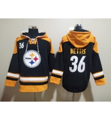 NFL Men Pittsburgh Steelers 36 Jerome Bettis Stitched Hoodie NFL Men Pittsburgh Steelers 36 Jerome Bettis Stitched Hoodie