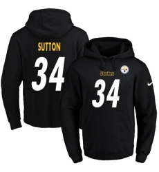 NFL Mens Nike Pittsburgh Steelers 34 Cameron Sutton Black Name Number Pullover Hoodie NFL Mens Nike Pittsburgh Steelers 34 Cameron Sutton Black Name Number Pullover Hoodie