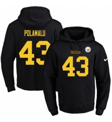 NFL Mens Nike Pittsburgh Steelers 43 Troy Polamalu BlackGold No Name Number Pullover Hoodie NFL Mens Nike Pittsburgh Steelers 43 Troy Polamalu BlackGold No Name Number Pullover Hoodie