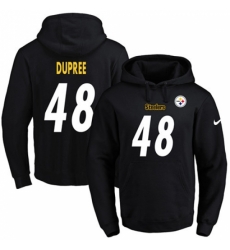 NFL Mens Nike Pittsburgh Steelers 48 Bud Dupree Black Name Number Pullover Hoodie NFL Mens Nike Pittsburgh Steelers 48 Bud Dupree Black Name Number Pullover Hoodie