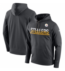 NFL Mens Pittsburgh Steelers Nike Anthracite Sideline Circuit Pullover Performance Hoodie NFL Mens Pittsburgh Steelers Nike Anthracite Sideline Circuit Pullover Performance Hoodie
