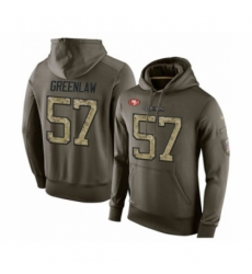 Football Mens San Francisco 49ers 57 Dre Greenlaw Green Salute To Service Pullover Hoodie Football Mens San Francisco 49ers 57 Dre Greenlaw Green Salute To Service Pullover Hoodie