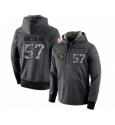 Football Mens San Francisco 49ers 57 Dre Greenlaw Stitched Black Anthracite Salute to Service Player Performance Hoodie Football Mens San Francisco 49ers 57 Dre Greenlaw Stitched Black Anthracite Salute to Service Player Performance Hoodie
