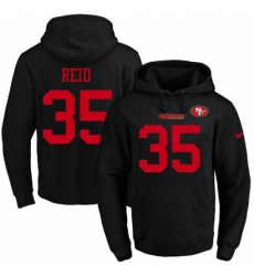 NFL Mens Nike San Francisco 49ers 35 Eric Reid Black Name Number Pullover Hoodie NFL Mens Nike San Francisco 49ers 35 Eric Reid Black Name Number Pullover Hoodie