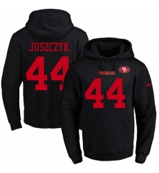 NFL Mens Nike San Francisco 49ers 44 Kyle Juszczyk Black Name Number Pullover Hoodie NFL Mens Nike San Francisco 49ers 44 Kyle Juszczyk Black Name Number Pullover Hoodie
