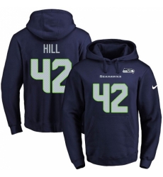 NFL Mens Nike Seattle Seahawks 42 Delano Hill Navy Blue Name Number Pullover Hoodie NFL Mens Nike Seattle Seahawks 42 Delano Hill Navy Blue Name Number Pullover Hoodie