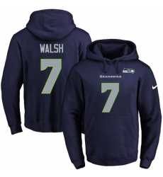 NFL Mens Nike Seattle Seahawks 7 Blair Walsh Navy Blue Name Number Pullover Hoodie NFL Mens Nike Seattle Seahawks 7 Blair Walsh Navy Blue Name Number Pullover Hoodie
