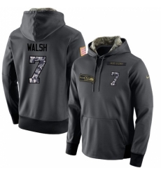 NFL Mens Nike Seattle Seahawks 7 Blair Walsh Stitched Black Anthracite Salute to Service Player Performance Hoodie NFL Mens Nike Seattle Seahawks 7 Blair Walsh Stitched Black Anthracite Salute to Service Player Performance Hoodie