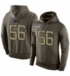 NFL Nike Seattle Seahawks 56 Cliff Avril Green Salute To Service Mens Pullover Hoodie NFL Nike Seattle Seahawks 56 Cliff Avril Green Salute To Service Mens Pullover Hoodie