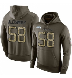 NFL Nike Seattle Seahawks 58 DJ Alexander Green Salute To Service Mens Pullover Hoodie NFL Nike Seattle Seahawks 58 DJ Alexander Green Salute To Service Mens Pullover Hoodie