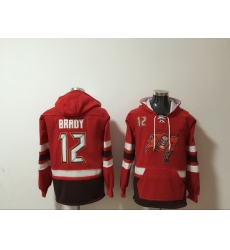 Men Nike Tampa Bay Buccaneers Tom Brady 12 NFL Winter Thick Hoodie Men Nike Tampa Bay Buccaneers Tom Brady 12 NFL Winter Thick Hoodie