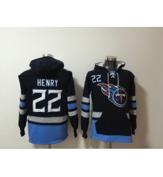 Men Nike Tennessee Titans Derrick Henry 22 NFL Winter Thick Hoodie Men Nike Tennessee Titans Derrick Henry 22 NFL Winter Thick Hoodie