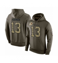 Football Mens Washington Redskins 13 Kelvin Harmon Green Salute To Service Pullover Hoodie Football Mens Washington Redskins 13 Kelvin Harmon Green Salute To Service Pullover Hoodie