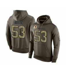 Football Mens Washington Redskins 53 Jon Bostic Green Salute To Service Pullover Hoodie Football Mens Washington Redskins 53 Jon Bostic Green Salute To Service Pullover Hoodie