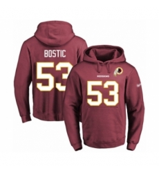 Football Mens Washington Redskins 53 Jon Bostic Red Name Number Pullover Hoodieormance Hoodie Football Mens Washington Redskins 53 Jon Bostic Red Name Number Pullover Hoodieormance Hoodie