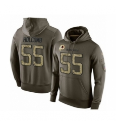 Football Mens Washington Redskins 55 Cole Holcomb Green Salute To Service Pullover Hoodie Football Mens Washington Redskins 55 Cole Holcomb Green Salute To Service Pullover Hoodie