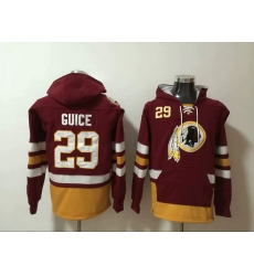 Men Nike Washington Redskins Derrius Guice 29 NFL Winter Thick Hoodie Men Nike Washington Redskins Derrius Guice 29 NFL Winter Thick Hoodie