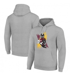 Men Starter Heather Gray Washington Commanders Player X Fleece Pullover Hoodie Men Starter Heather Gray Washington Commanders Player X Fleece Pullover Hoodie