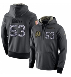 NFL Nike Washington Redskins 53 Zach Brown Stitched Black Anthracite Salute to Service Player Performance Hoodie NFL Nike Washington Redskins 53 Zach Brown Stitched Black Anthracite Salute to Service Player Performance Hoodie