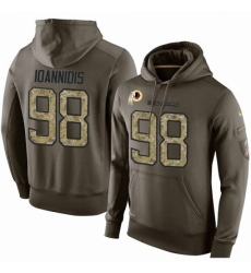 NFL Nike Washington Redskins 98 Matthew Ioannidis Green Salute To Service Mens Pullover Hoodie NFL Nike Washington Redskins 98 Matthew Ioannidis Green Salute To Service Mens Pullover Hoodie