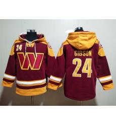 Washington Commanders Red Sitched Pullover Hoodie #24 Antonio Gibson Washington Commanders Red Sitched Pullover Hoodie #24 Antonio Gibson